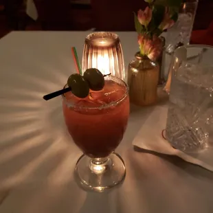 1st bloody mary extra spicy....perfect spice