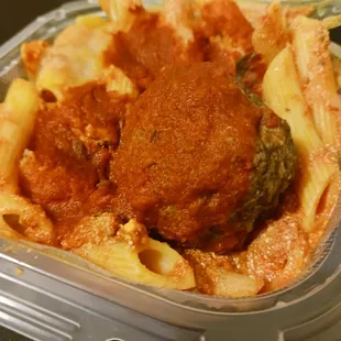 a meal in a plastic container