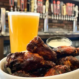 House Smoked Wings pair perfect with 24 taps of Craft Beer including our own Swinging Bridge Beers!