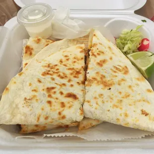 Steak Quesadilla.  So weak.  Underwhelming.