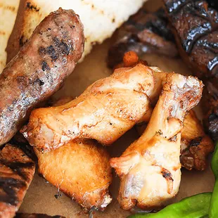 a variety of food items