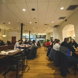 diners sitting at tables