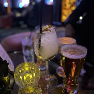 a variety of cocktails