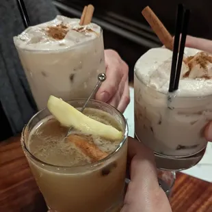 Chai white Russians and a sweater weather margarita