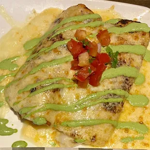 Shrimp and crab enchiladas