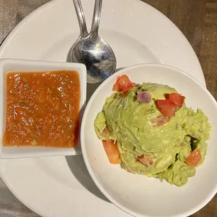 Salsa and guacamole