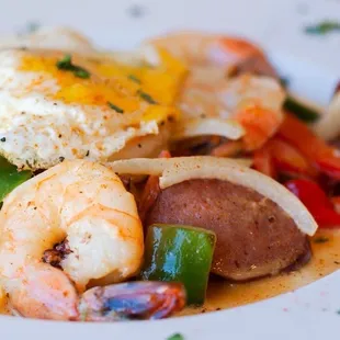Charleston style shrimp and grits