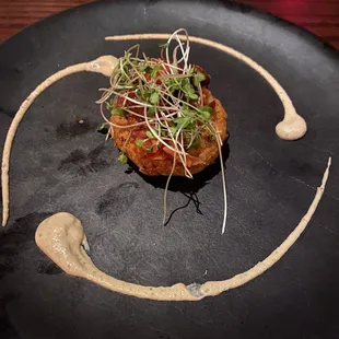 Falafel on the tasting menu