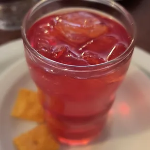 Start with cherry cider w/cheezit pallet cleanser