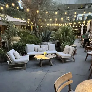 Outdoor seating section