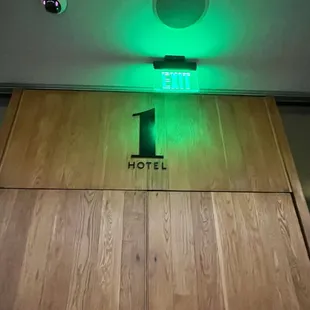 The 1 hotel sign