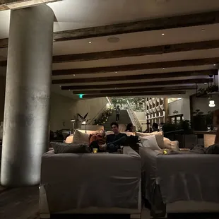 Lobby area next to bar