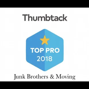 the logo for thumptack top pro 2018