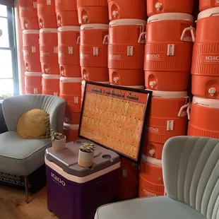 More seating on what becomes the stage for events