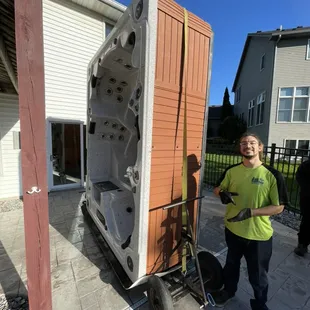 Hot tub removal in St. Paul