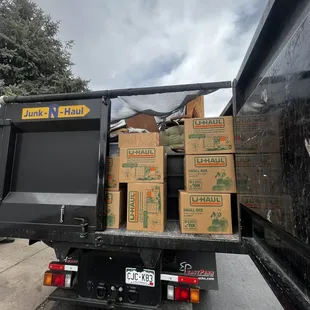 Donation boxes from a project with a property management company in town.