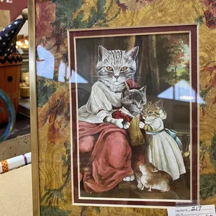 Fun cat artwork.