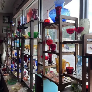 Just a glimpse of the glassware