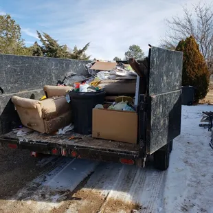 Trailer getting loaded