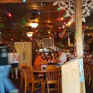 people sitting at tables