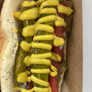 Chicago Dawg no celery salt stale bun regular hot dawg nothing special