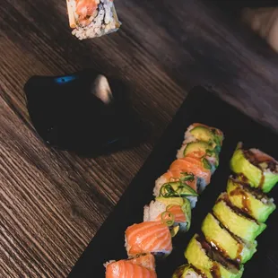 sushi, sashimi, sushi and sashimi, food