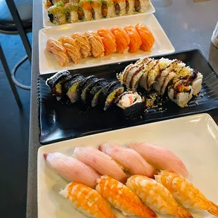 sushi and sashimi, sashimi, sushi, food