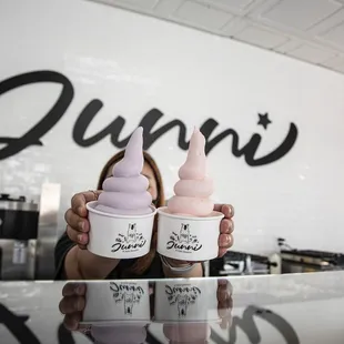 Ice Cream in a Cup  - Milk / Strawberry / Taro / Pineapple