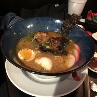 Spicy miso ramen bowl