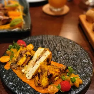 small plate - Tawa Stuffed Paneer