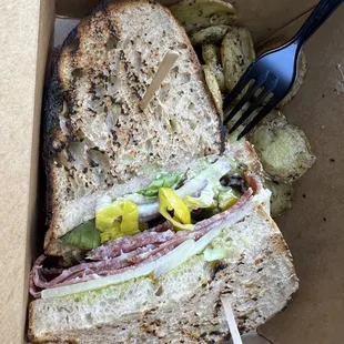 Italian sliced deli sando!!