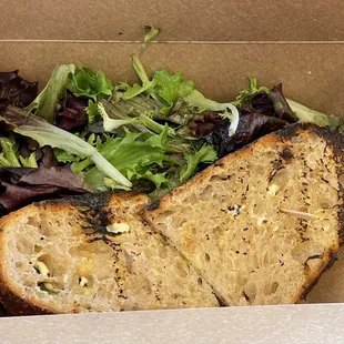 My sandwich of the day that comes with a salad.