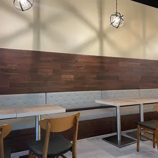 Seating area. About 5 tables
