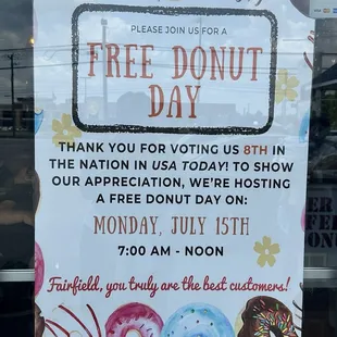 Free Donut Day