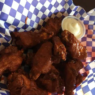 I asked that they take the wings out a bit early and not overcook them. They were perfect!