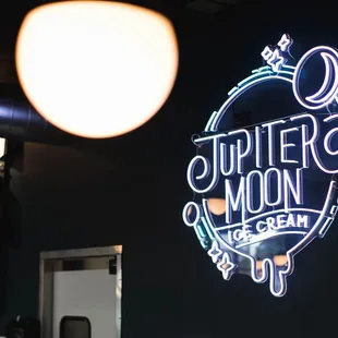 a neon sign