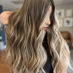 Face framing balayage