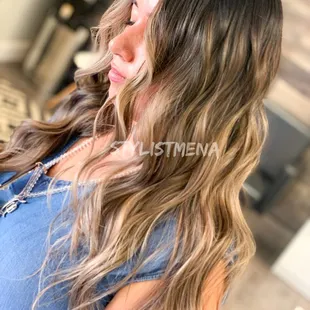 Corrective Color, before and after, Balayge, babylights, highlights, foliage, colormelt , face framing