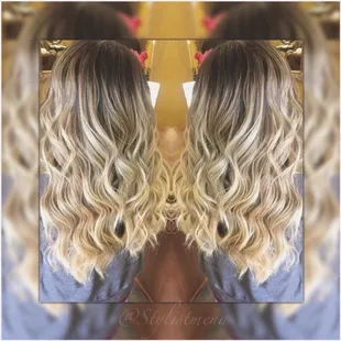 Balayage, long hair, brunette, highlight, haircut, blonde