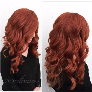 Color, redhead, haircut