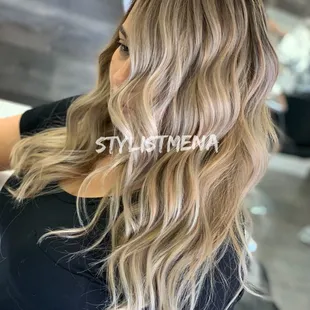 Corrective Color, before and after, Balayge, babylights, highlights, foliage, colormelt