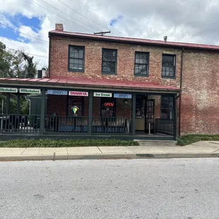 the outside of the building