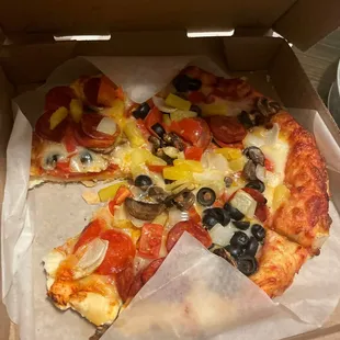 a pizza in a box