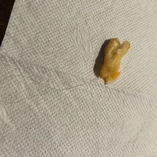 French fry with hair