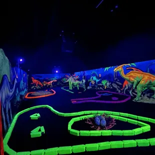 Part of the mini golf course.