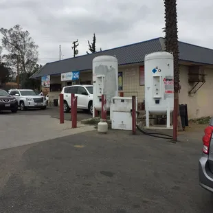 a gas station