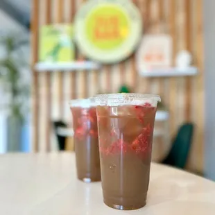 Strawberry sugarcane - was ok, it didn&apos;t taste like freshly squeezed sugarcane..