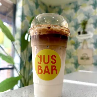 Iced coconut coffee