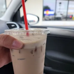 Large Iced Lavender Milk tea. My go to