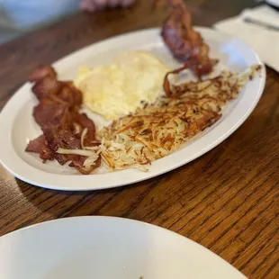 Eggs, Bacon, Hash Browns= Cody Combo